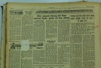 Bài báo Chúc mừng hội nghị Á-Phi của Bác đăng trên báo Nhân Dân