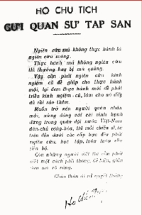 Lời Bác dạy ngày 27 tháng 04