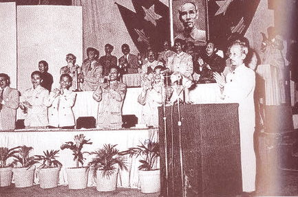 Bác Hồ phát biểu tại kỳ họp thứ năm Quốc hội Khóa I ngày 20-9-1955